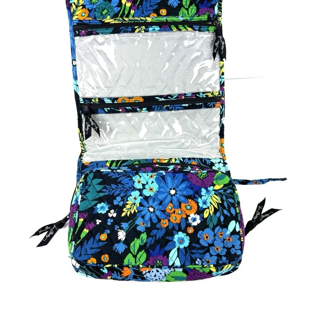 Vera Bradley Iconic Travel Hanging Organizer Midnight Blues‎ Cosmetic Case New